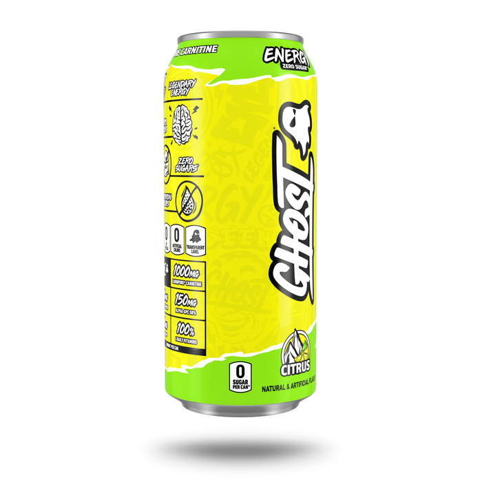 ghost l carnitine Energy Drinks, Zero Sugar, 12-Pack, Sour Pink Lemonade, 16oz | Energy & Focus Pre Workout Drink, No Artificial Colors, Gluten-Free, Vegan GHOST ENERGY Sugar-Free Energy Drink