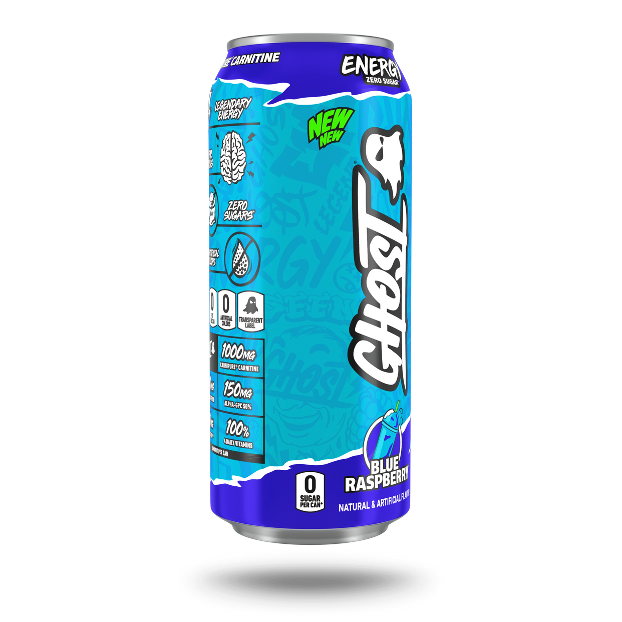 Fusion Energy Blue Raspberry GHOST® ENERGY | BLUE RASPBERRY – DRINKGHOST