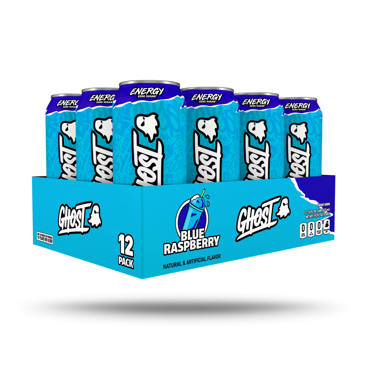 GHOST® ENERGY CASE | BLUE RASPBERRY