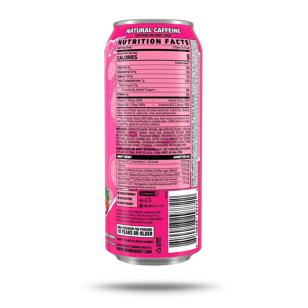 GHOST® ENERGY x BUBBLICIOUS® | BUBBLICIOUS® "STRAWBERRY SPLASH"