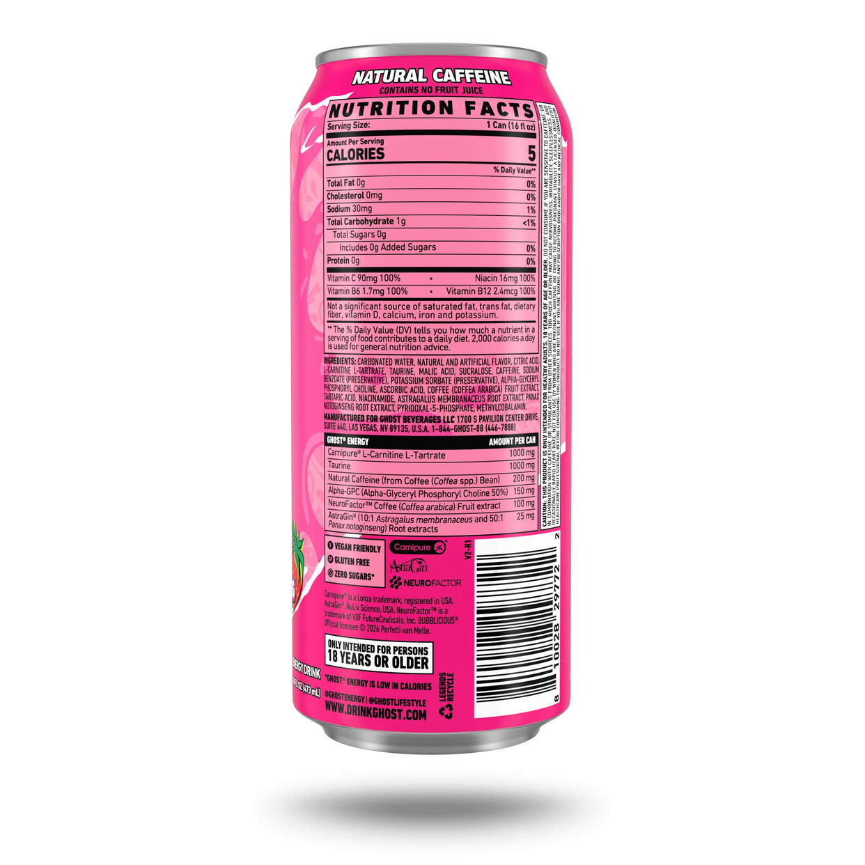 GHOST® ENERGY x BUBBLICIOUS® | BUBBLICIOUS® "STRAWBERRY SPLASH"