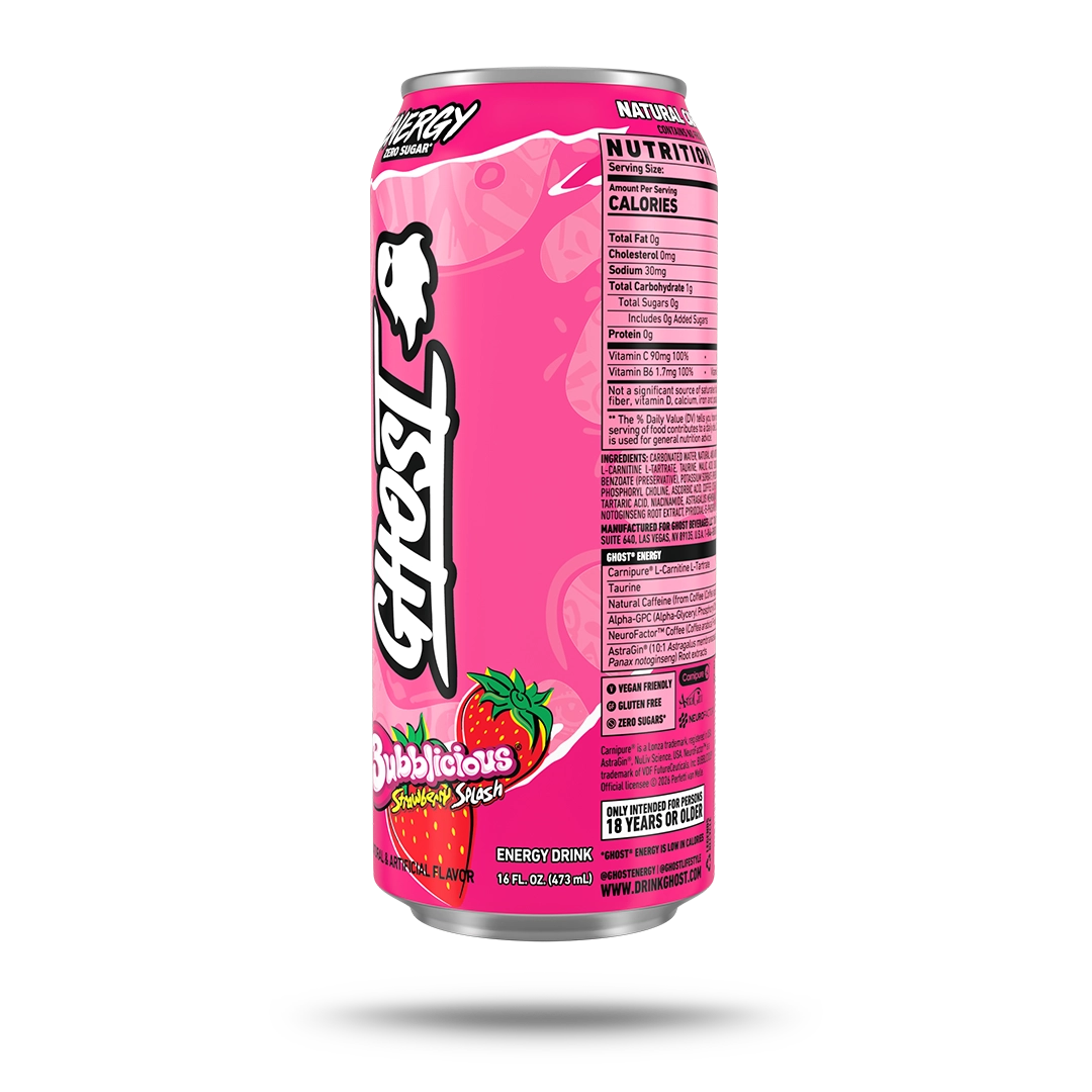 GHOST® ENERGY x BUBBLICIOUS® | BUBBLICIOUS® "STRAWBERRY SPLASH"