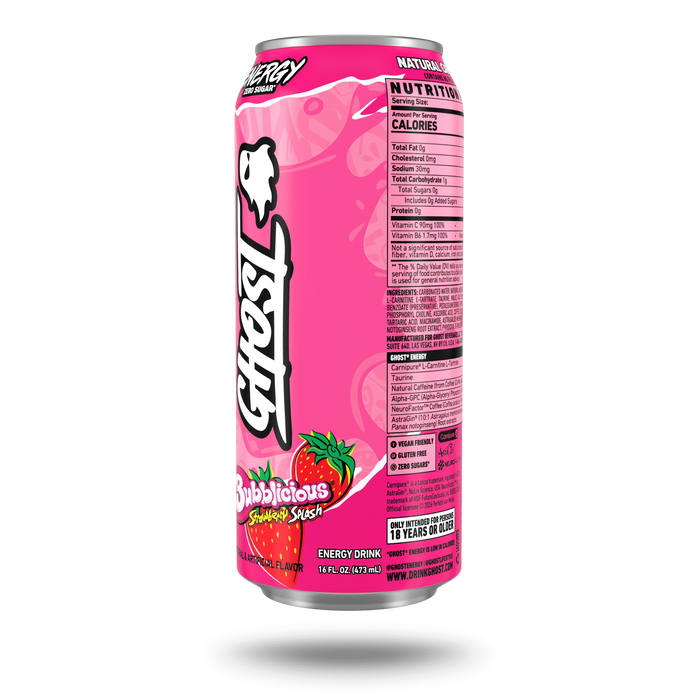 GHOST® ENERGY x BUBBLICIOUS® | BUBBLICIOUS® "STRAWBERRY SPLASH"