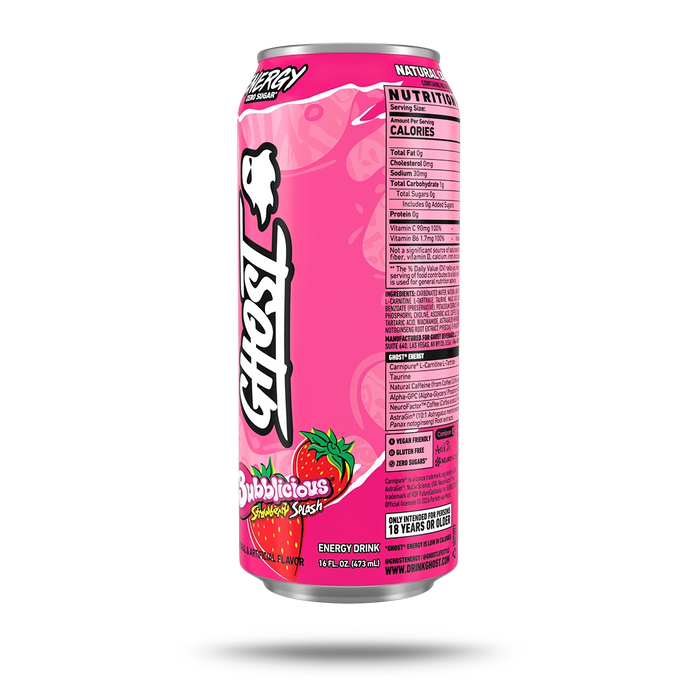 GHOST® ENERGY x BUBBLICIOUS® | BUBBLICIOUS® "STRAWBERRY SPLASH"