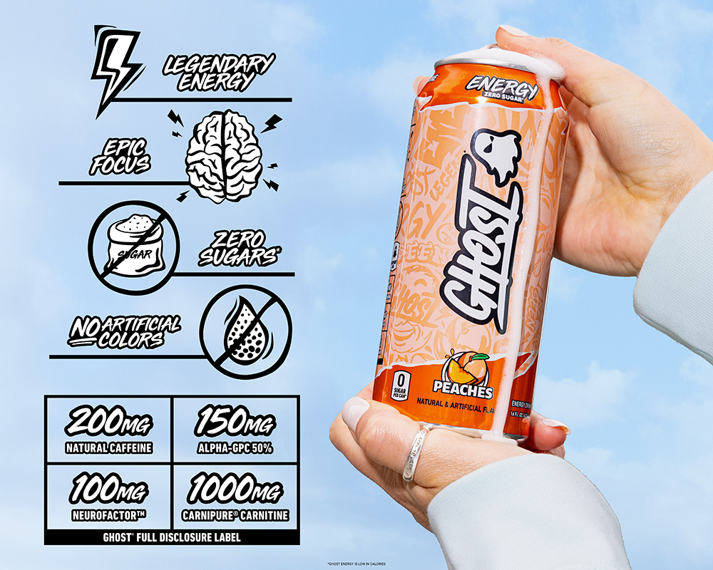Ghost Energy - Legendary Energy, Epic Focus, Zero Sugar and No Artificial Colors.