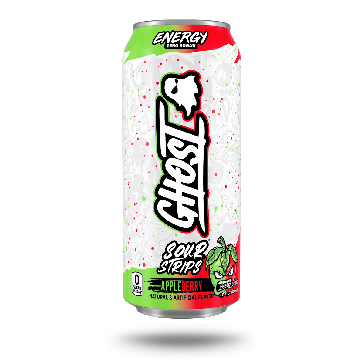 GHOST® ENERGY x SOUR STRIPS® | SOUR STRIPS® APPLEBERRY