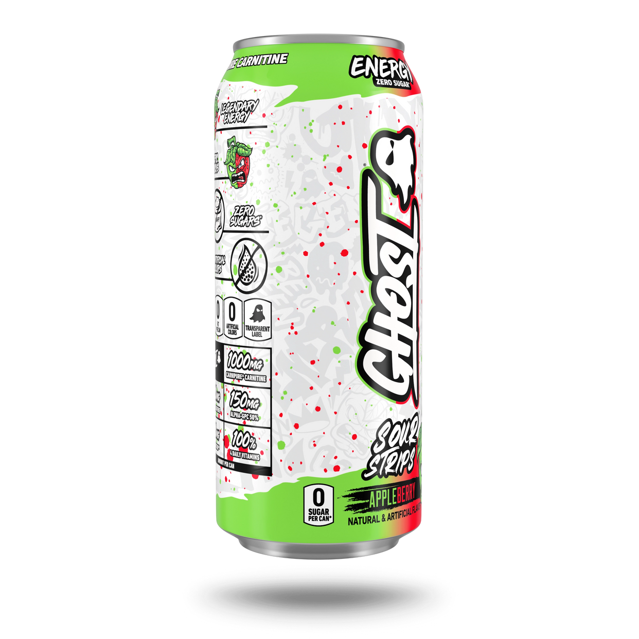 GHOST® ENERGY x SOUR STRIPS® | SOUR STRIPS® APPLEBERRY