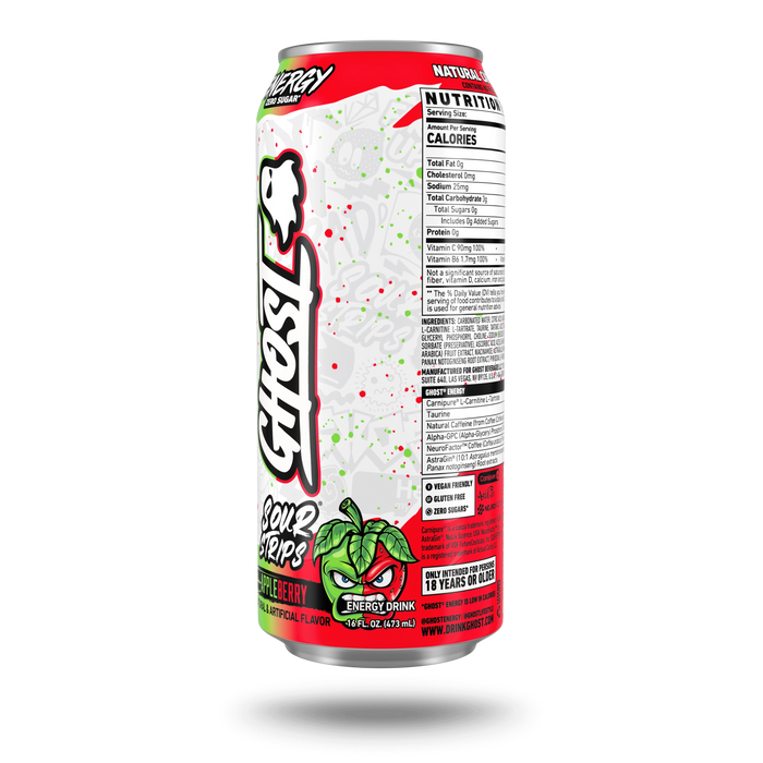 GHOST® ENERGY x SOUR STRIPS® | SOUR STRIPS® APPLEBERRY