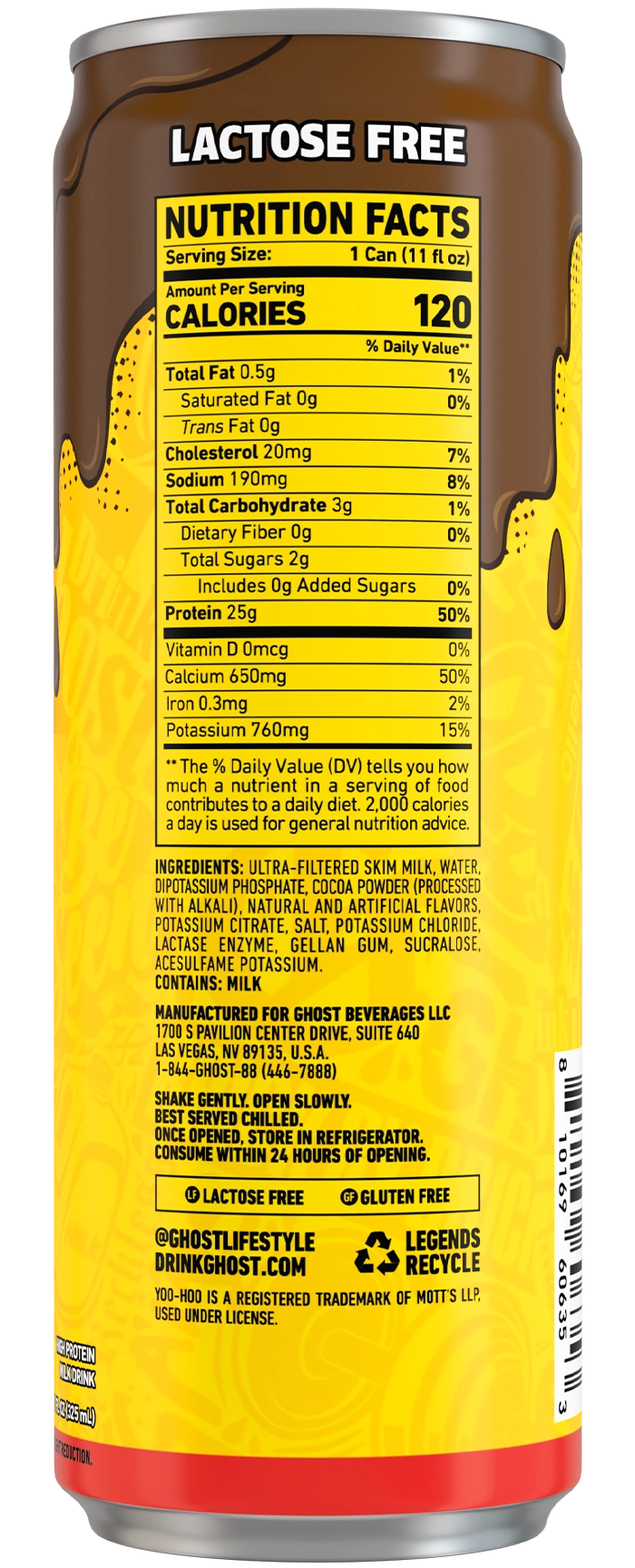 Product package Nutrition Label