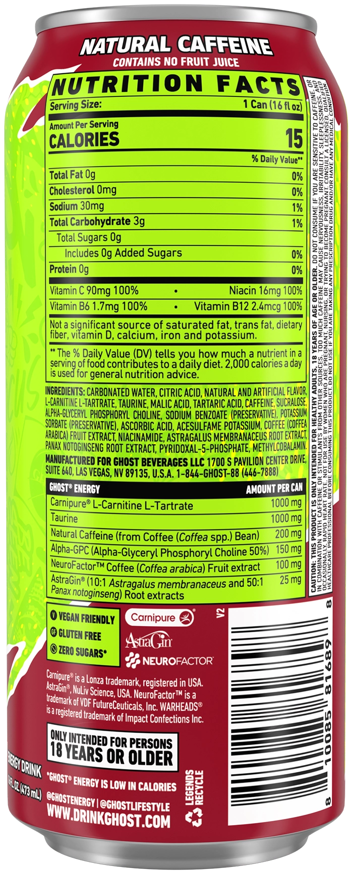GHOST® ENERGY | RASPBERRY CREAM – DRINKGHOST